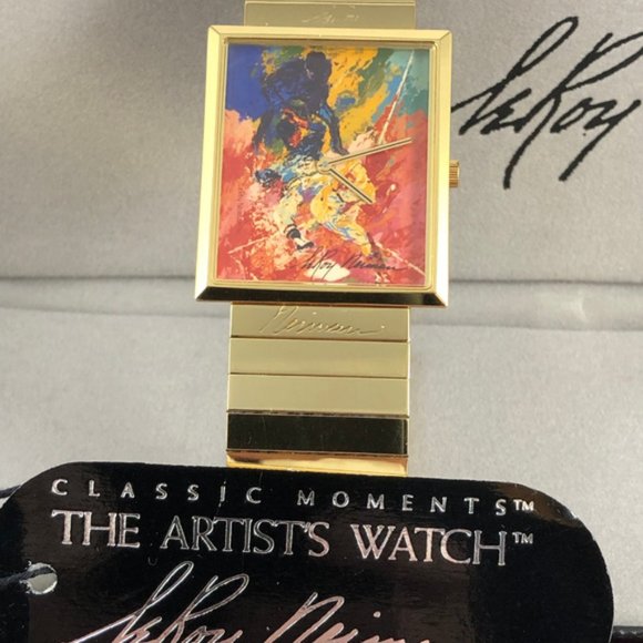 Jackie Robbison 42 Sliding Home LeRoy Neiman Watch - Picture 4 of 8